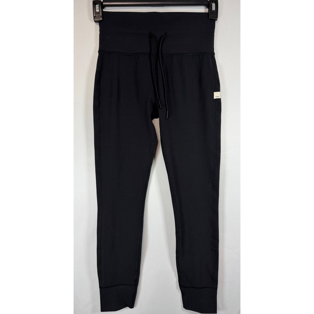 Vuori Daily Legging Black Drawstring High Rise Yoga Pants VW323 Womens Medium